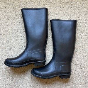 Steve Madden Black Rain Boots